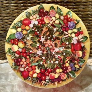 Louisiana Tasso Plantation Foods Holly and Berry Tin, GUC